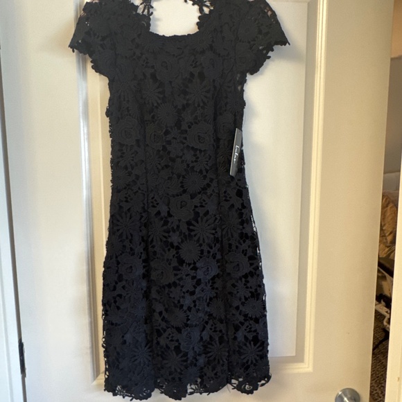 Lulus Romance Language Black Backless Lace Dress - Size XS - Picture 2 of 2
